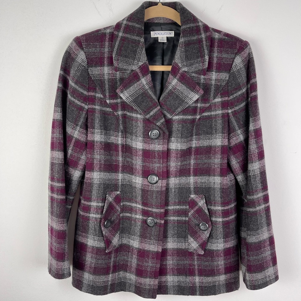 Pendleton Wool Button Up Blazer/Jacket Women’s Si… - image 1